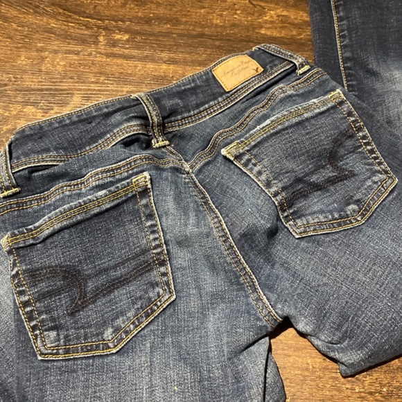 American Eagle Super Stretch Skinny Jeans - Size 00 Regular - Picture 3 of 4